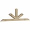 Ekena Millwork Saratoga Rough Sawn Timber Gable Bracket, Douglas Fir, 84"W x 24"H x 4"D x 4"F, 7/12 Pitch GBW084X24X0404SAR00RDF - alternate 2